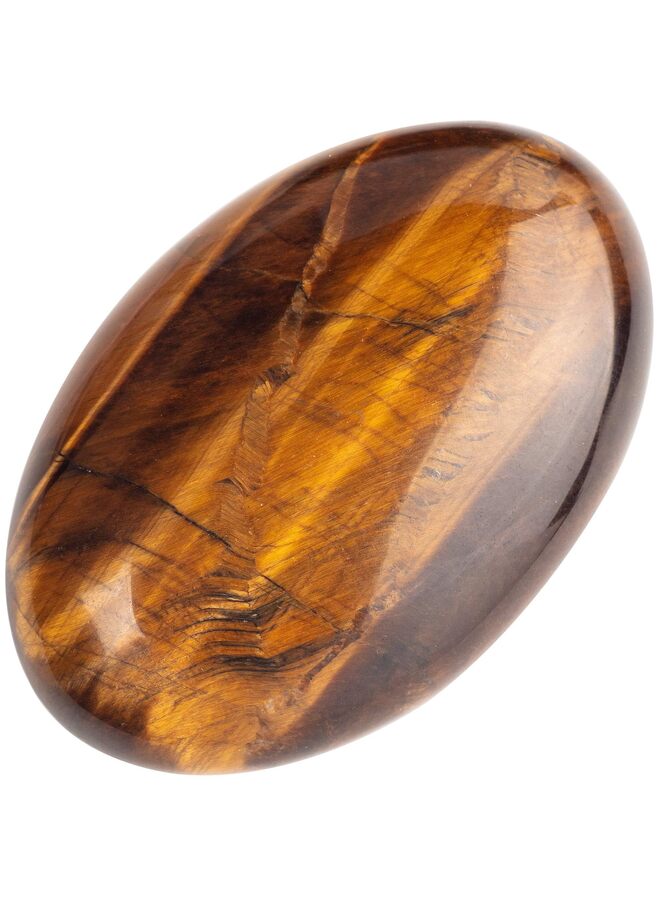 chenmay حجر عين النمر الكريستالي الطبيعي لشاكرا الريكي المصقول لعلاج الحب البيضاوي حجر القلق بلورات لتخفيف التوتر والقلق - Image 1