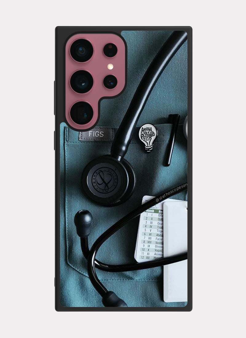 PXLAAT Samsung Galaxy S22 Ultra case cover Doctor Stethoscope - Image 1