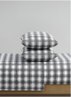 Pendleton 6-Piece 300 Thread Count 100% Cotton King Size Bedsheet Set With 1x King Flat Sheet 284cm x 264cm + 1x King Fitted Sheet 198cm x 203cm + 4x King Pillow Cases 53cm x 104cm  - Image 3