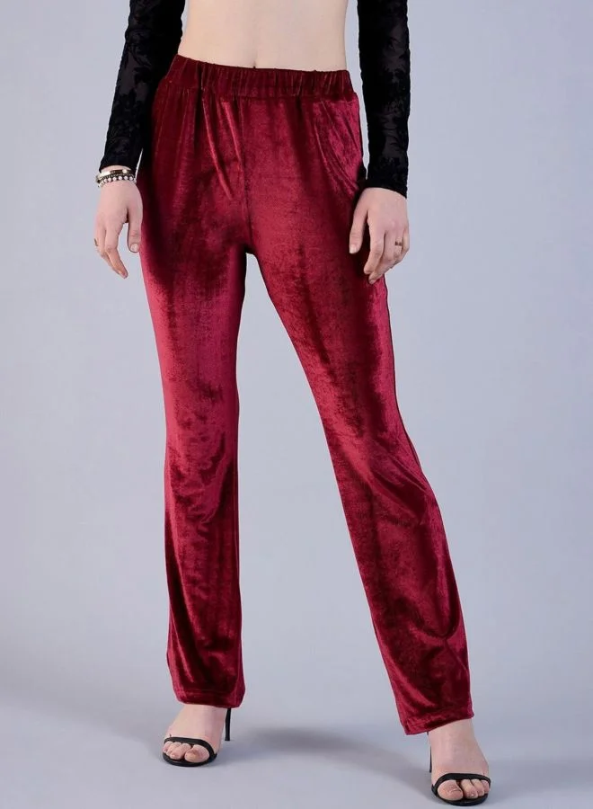 Freehand Women Bootcut Solid Mid Rise Bootcut Pant