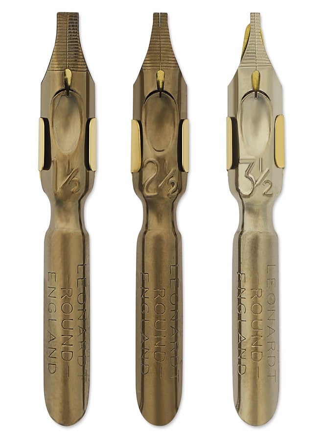 MANUSCRIPT Leonardt Dip Pen Nibs - Round Hand No. 2, Set of 3