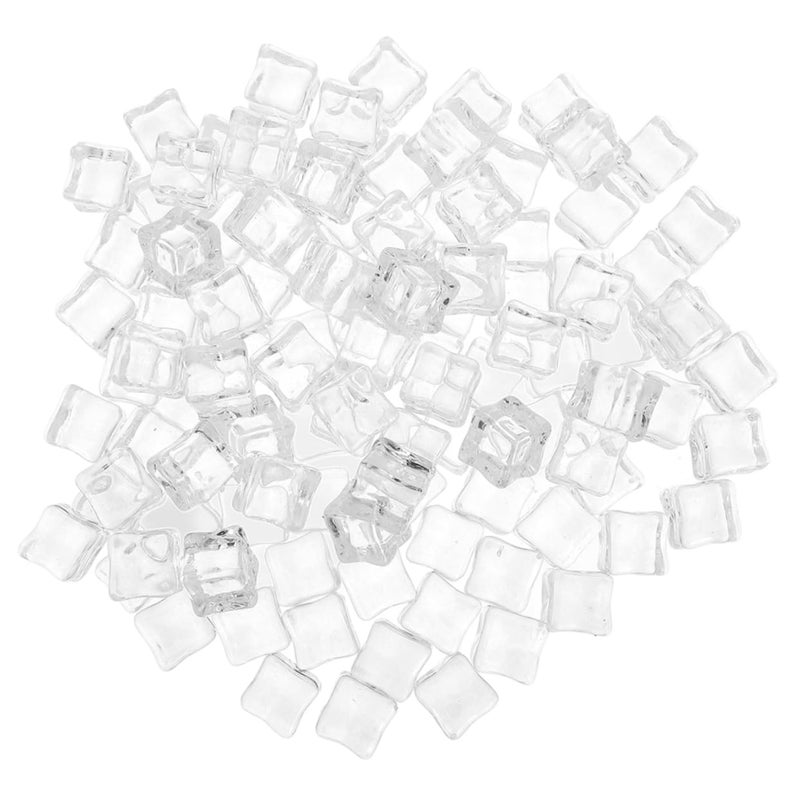 Clear Acrylic Decorative Ice Cubes 120Pcs 18mm For Photography Props Vase Fillers - Image 2