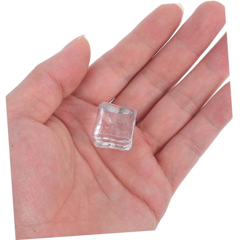 Clear Acrylic Decorative Ice Cubes 120Pcs 18mm For Photography Props Vase Fillers - Image 5