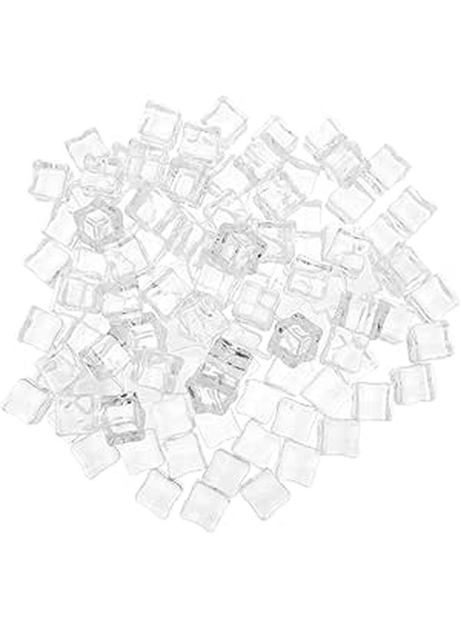 Clear Acrylic Decorative Ice Cubes 120Pcs 18mm For Photography Props Vase Fillers - Image 1