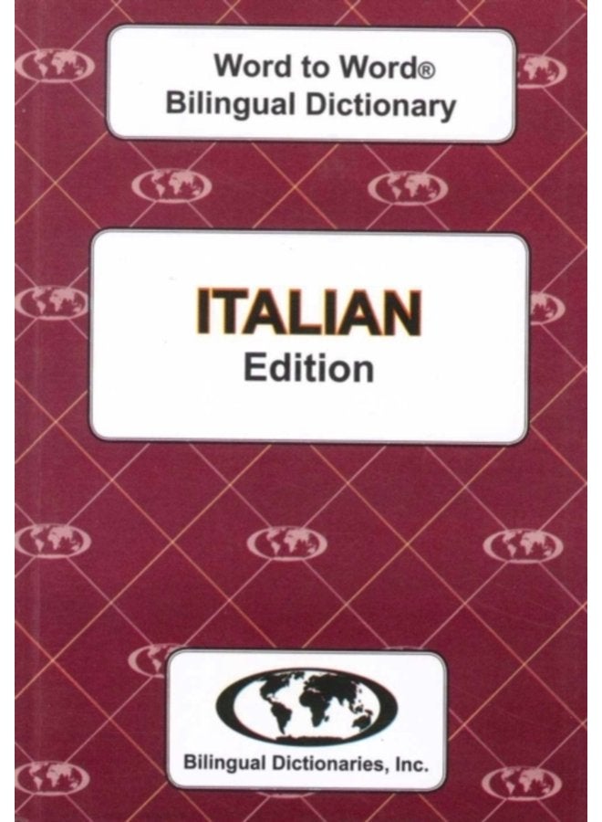 English Italian Italian English Word to Word Dictionary - Paperback