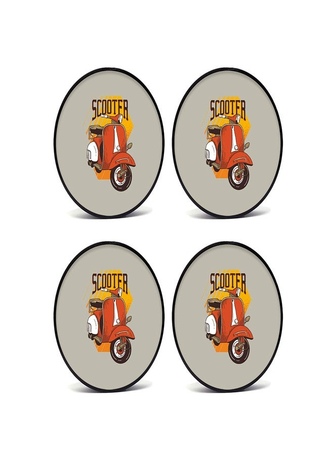 tinywalk Coaster Cute for Home Wooden Printed Coaster (4X4) inch Set of 4 Pieces - Image 1