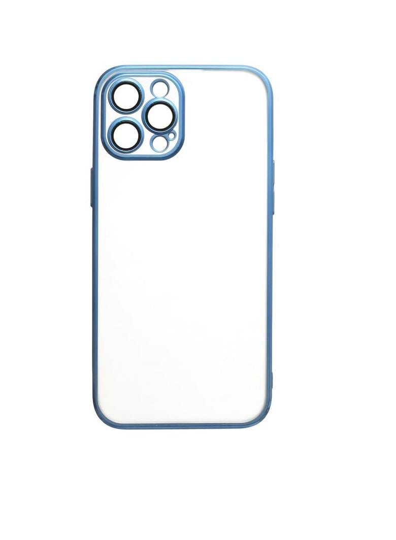 Plastic Back Cover For Apple iPhone 12 Pro Max, Clear Blue Cfs.h-10-304 - Image 1