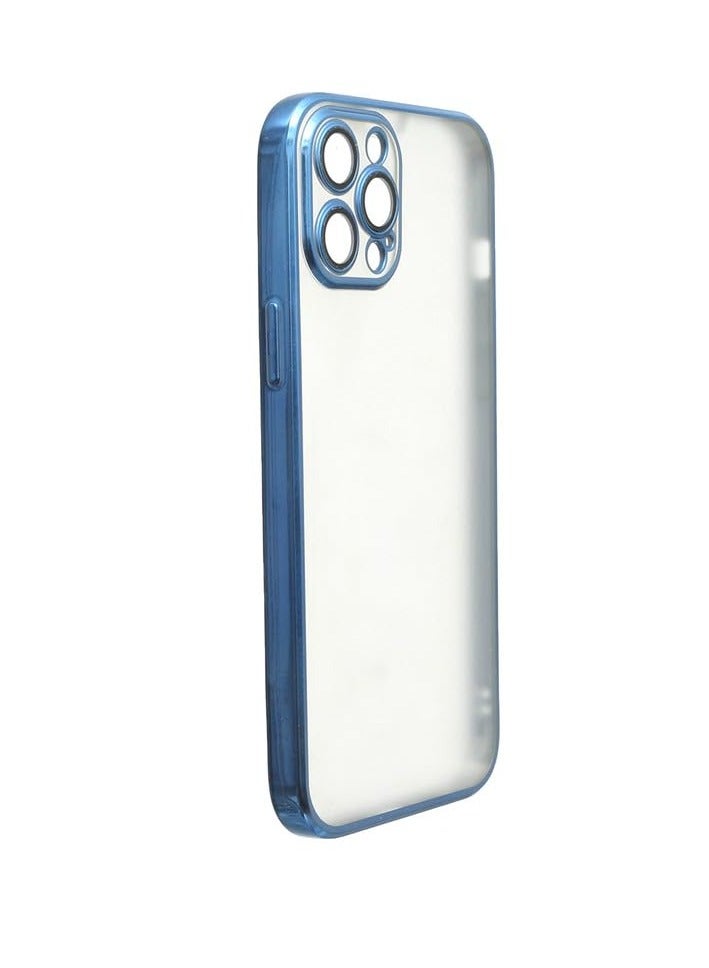 Plastic Back Cover For Apple iPhone 12 Pro Max, Clear Blue Cfs.h-10-304 - Image 2