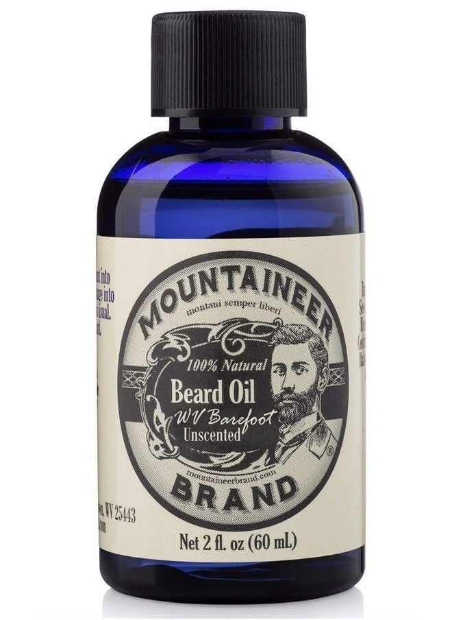 mountaineer brand - Beard Oil | Natural Beard Oil For Men | Conditions Softens Hydrates Hair | Soothes Dry Itchy Skin | Beard Oil Growth for Men | Grooming Beard Maintenance Treatment | Unscented 2oz - Image 1