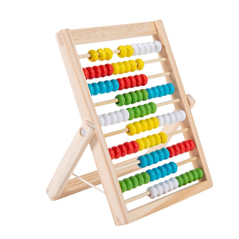 Cecpc Multi-Functional Computing Rack Primary School Students Addition And Subtraction Training First Grade Mathematics Teaching Aids Mathematics Wooden Toys - Image 1