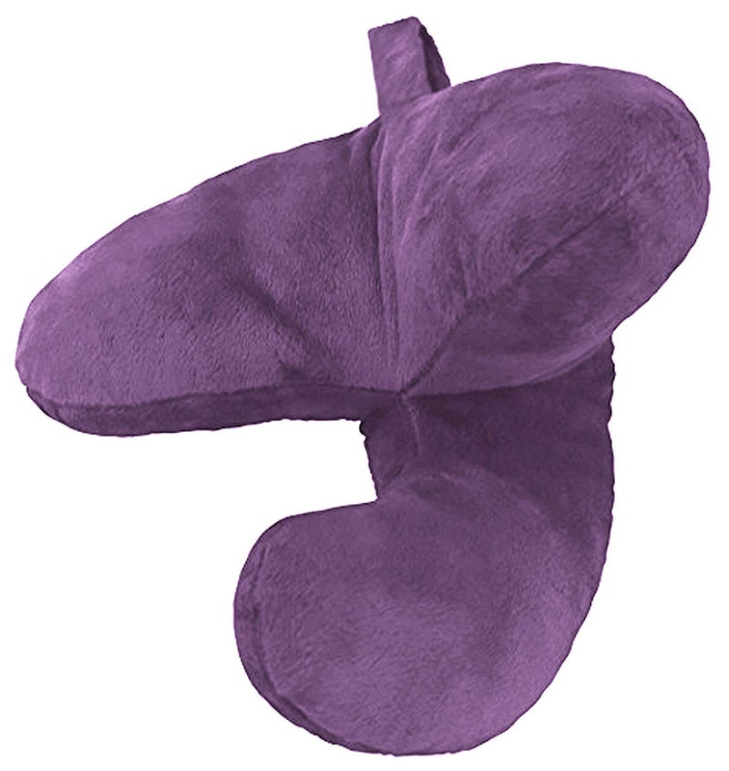 VINR Evolution Travel Pillow for Neck Head Chin Support Sleeping Soft Comfortable Traveling on Airplane Bus Train Home Washable Pillow Voilet