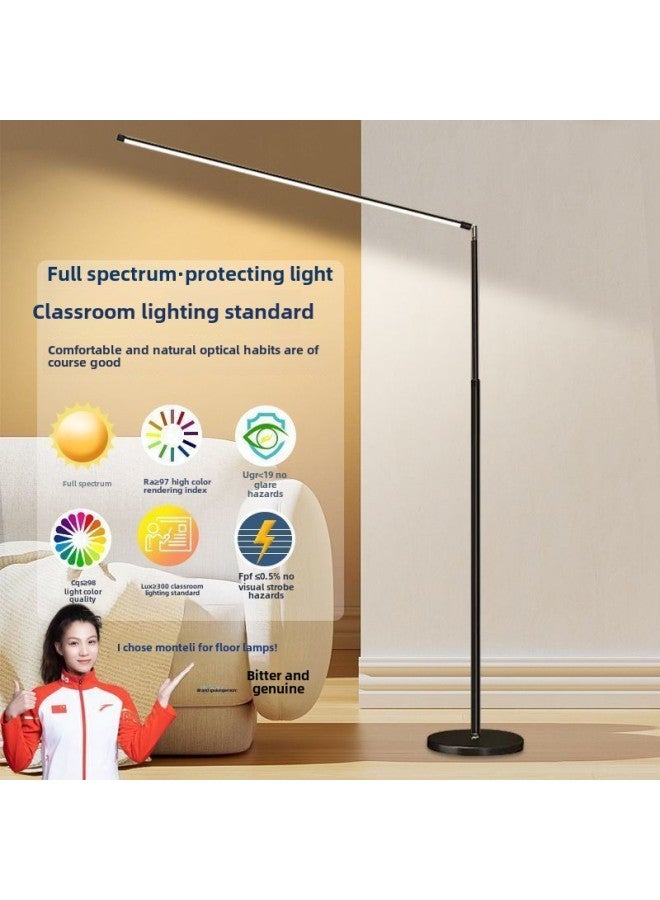Full Spectrum Led Reading Eye Protection Floor Lamp For Eyesight Protection Learning Special Piano Lamp Desk Bedside Lamp-Light Source Power:Black-Light Color:White Light/led Without Flicker - Image 3