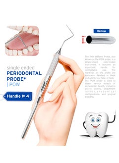Crosstex Dental Instruments Periodontal Probe Thin Willams Pow with handle no. 4 