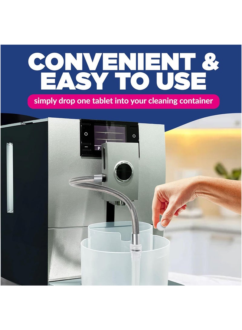 اوراديس 8 قطع من أقراص تنظيف نظام الحليب لآلات القهوة الأوتوماتيكية، متوافقة مع آلات القهوة الأوتوماتيكية من جورا - تتضمن أقراص التنظيف، وأقراص إزالة الترسبات، ومنظف نظام الحليب - Image 5