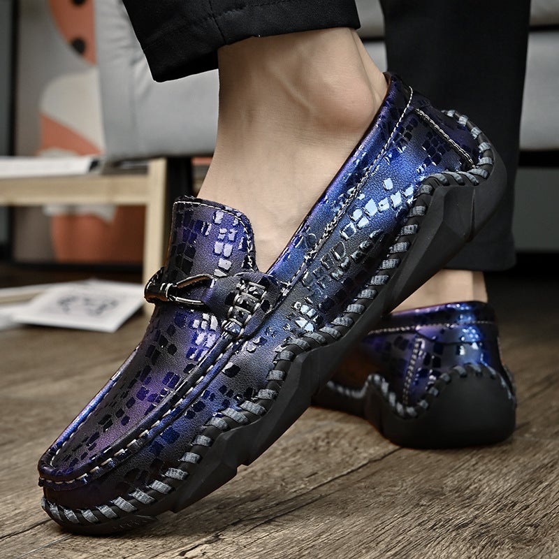 2023 New Outdoor Explosions Plus Size Casual Leather Men'S Shoes Hand-Sewn Doudou Leather Shoes - Image 5