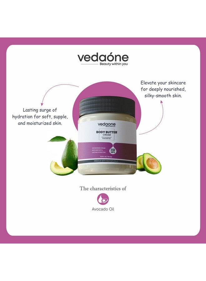 Vedaone Body Butter for Dry Skin for both Women and Men, Goodness with Avacado Oil, For Deep Hydration, Non-Sticky for All Skin Types (150gm),72Hrs Moisturization - Image 3