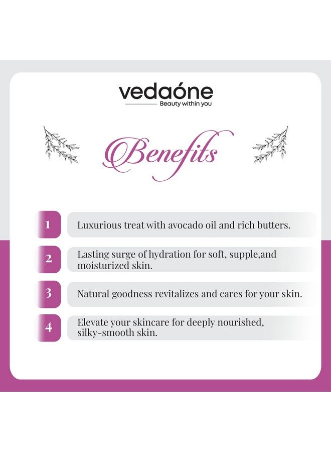 Vedaone Body Butter for Dry Skin for both Women and Men, Goodness with Avacado Oil, For Deep Hydration, Non-Sticky for All Skin Types (150gm),72Hrs Moisturization - Image 5