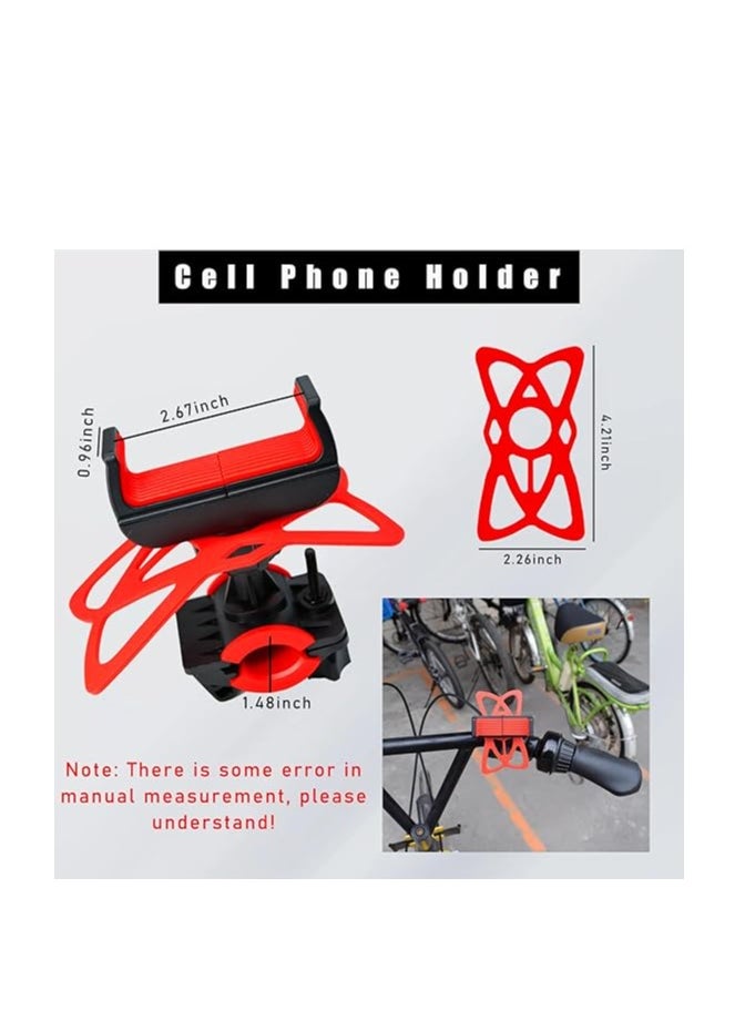 Generic Mobile Bike Holder Aluminium Bicycle Phone Holder 360 Rotation Universal Mobile Handlebar for Bike Motorcycle Compatible  - Image 3