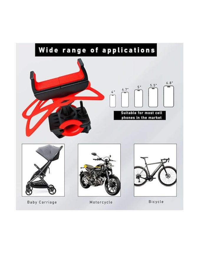 Generic Mobile Bike Holder Aluminium Bicycle Phone Holder 360 Rotation Universal Mobile Handlebar for Bike Motorcycle Compatible  - Image 4
