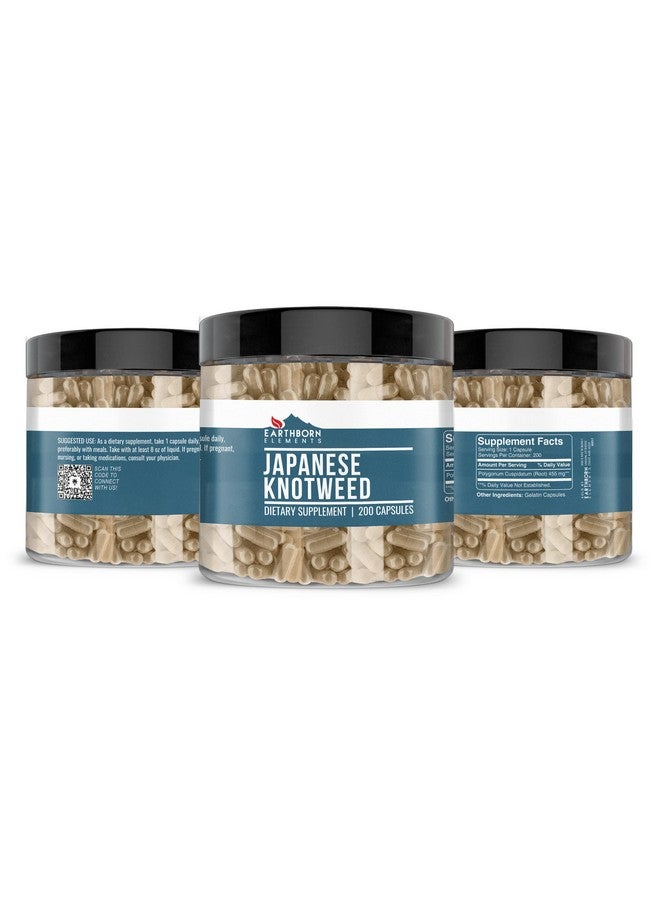 Earthborn Elements Japanese Knotweed Extract 200 Capsules, Pure & Undiluted, No Additives - Image 2