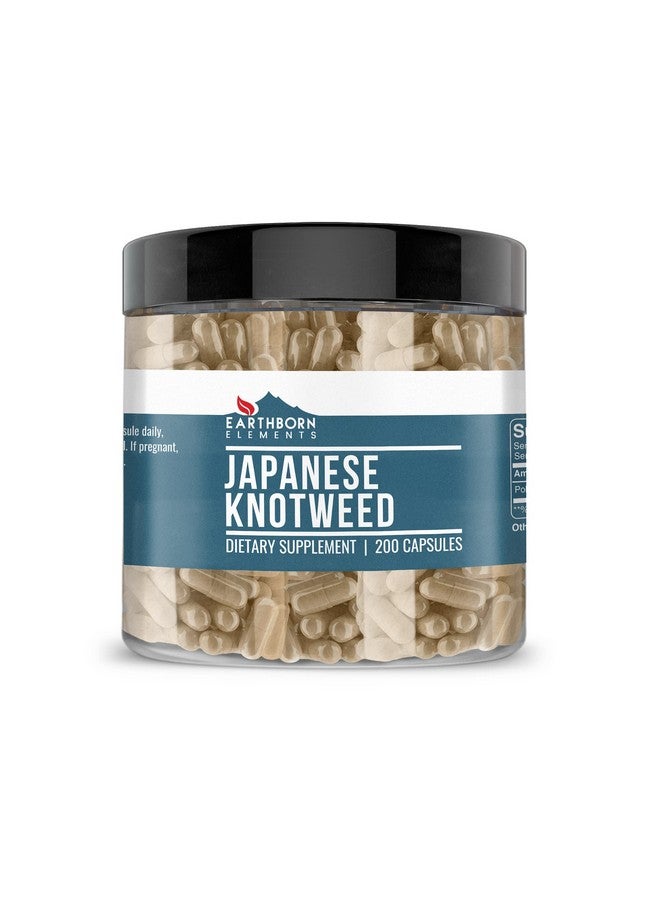 Earthborn Elements Japanese Knotweed Extract 200 Capsules, Pure & Undiluted, No Additives - Image 1