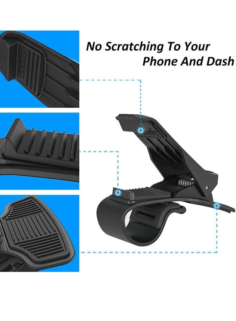 ELTRAZONE Car Phone Holder Dashboard Cellphone Mount Mobile Clip Stand HUD Non-Slip Cell Phone Holder Design for Smart phone(3.0-6.5inch) - Image 2