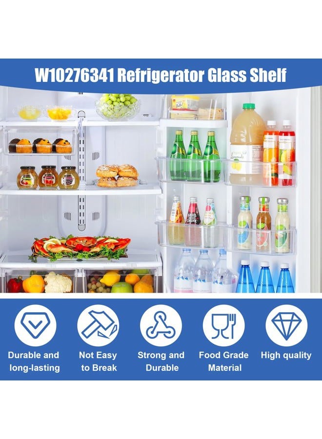 folosem W10276341, WPW10276341, W10167066, 2309523, 2309560 Glass Shelf Compatible with Kenmore, Whirlpool refrigerator parts shelf replacement Part Number : AP6018409, PS11751711 - Image 4