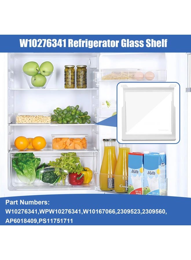 folosem W10276341, WPW10276341, W10167066, 2309523, 2309560 Glass Shelf Compatible with Kenmore, Whirlpool refrigerator parts shelf replacement Part Number : AP6018409, PS11751711 - Image 3