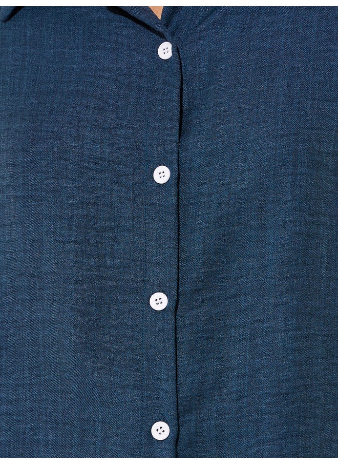 Take Two Take Two Textured Long Sleeves Spread Collar Shirt  - Image 3