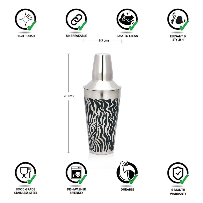 Urban Snackers Stainless Steel Barware Mocktail Cocktail Shaker 28 Oz 829 ml Use for Cocktail Party Cocktails GiftHome Bar Restaurant Hotel - Image 3
