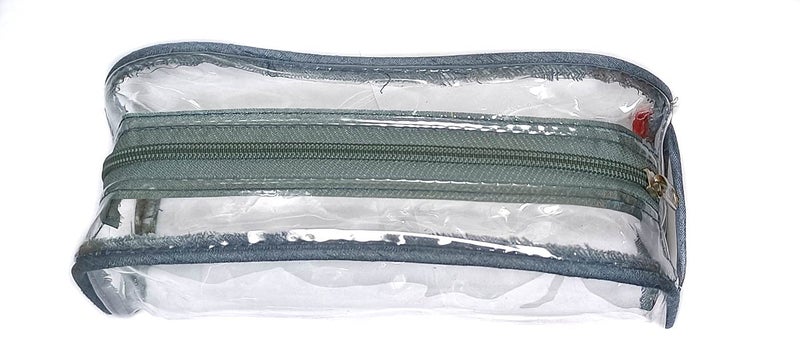 iShine Multipurpose Travel Morning Zipper Pouch for Men and Women(Transparent, Clear) - Medium (Pack of 2, Assorted) - Image 5
