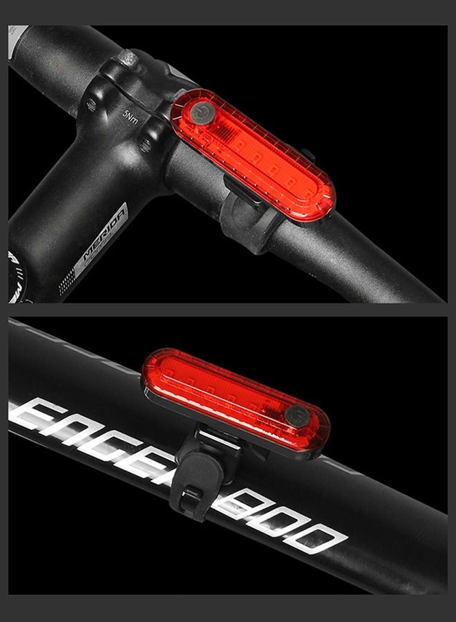 GROIC USB Rechargeable LED Bike Tail Light, Waterproof Helmet Light BIke Light, 330mah Lithium, 4 Light Mode Options - Image 4
