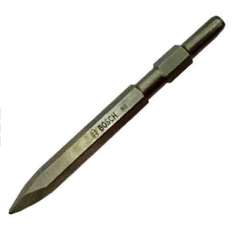 BOSCH 2608690350 Pointed Chisel with 17 mm Hex Shank (Diameter 19 mm) Suitable for 5 Kg Hammer - Image 1