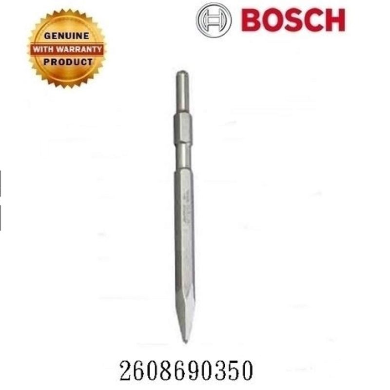 BOSCH 2608690350 Pointed Chisel with 17 mm Hex Shank (Diameter 19 mm) Suitable for 5 Kg Hammer - Image 2
