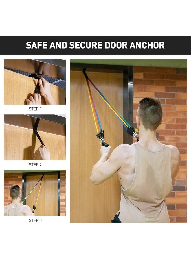 Grab Classy احصل على أحزمة مقاومة أنيقة للتمرين للرجال والنساء | أحزمة تمرين SUPER STRONG للرجال | أنبوب مقاومة للتمرين 11 قطعة مع مقبض | حزام مقاوم لتمرين الرجال | أحزمة تمرين من اللاتكس للرجال | أحزمة جيم مقاومة متينة - Image 3