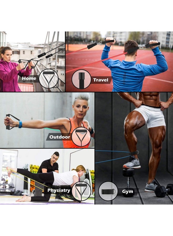 Grab Classy احصل على أحزمة مقاومة أنيقة للتمرين للرجال والنساء | أحزمة تمرين SUPER STRONG للرجال | أنبوب مقاومة للتمرين 11 قطعة مع مقبض | حزام مقاوم لتمرين الرجال | أحزمة تمرين من اللاتكس للرجال | أحزمة جيم مقاومة متينة - Image 4