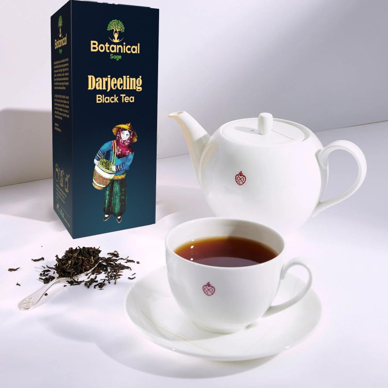 Botanical Sage- Darjeeling Black Tea 30 Pyramid Teabags | Selected | Luxury Tea - Image 2