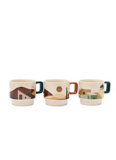 Prickly Pear Set of 3 Stacking Desert Mugs  - Image 3