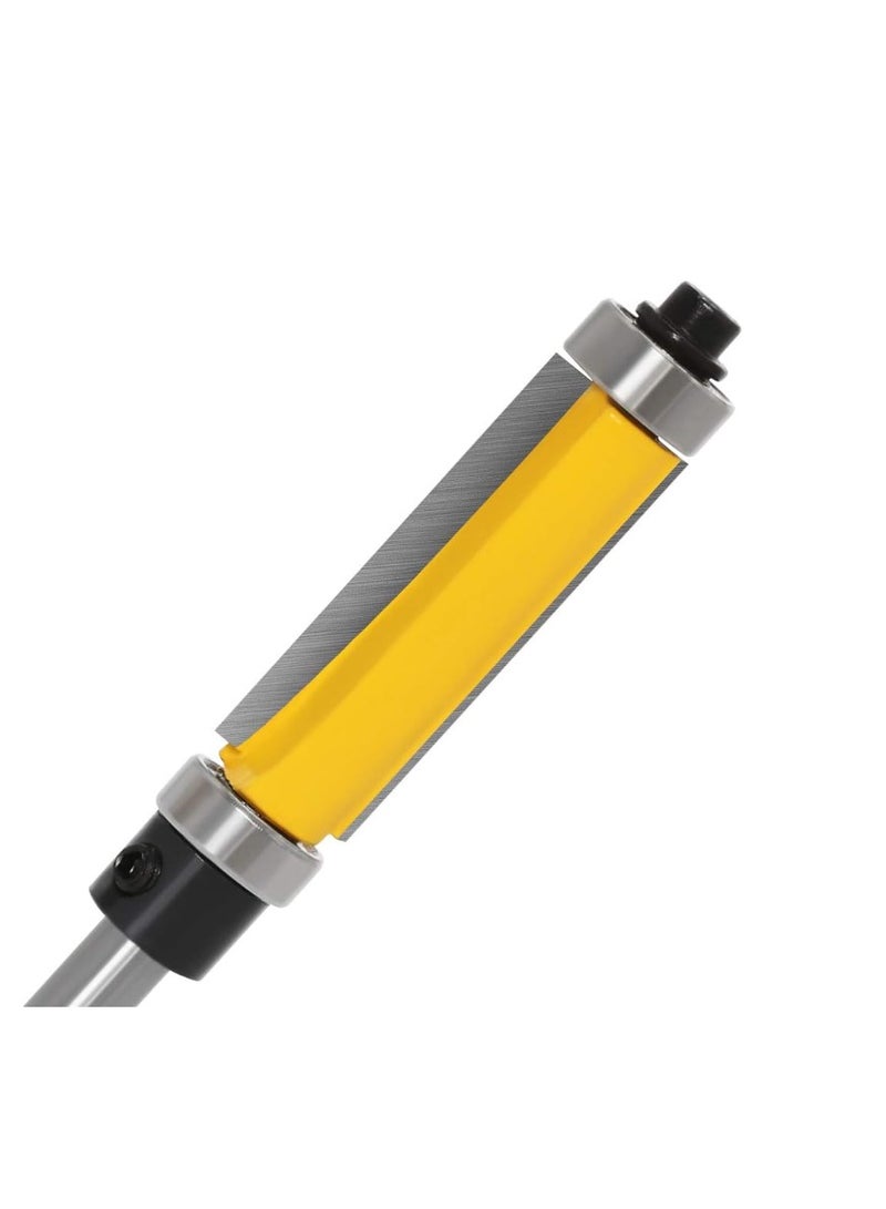 Yakumuz Yakumuz 1/4 Inch Shank Pattern Flush Trim Router Bit Set with Top and Bottom Bearing - 2 Sizes  - Image 2