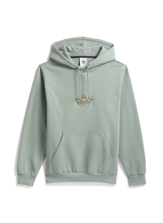 Adidas adidas HJ HOODIE Green Originals Unisex SWEATSHIRTS  - Image 3