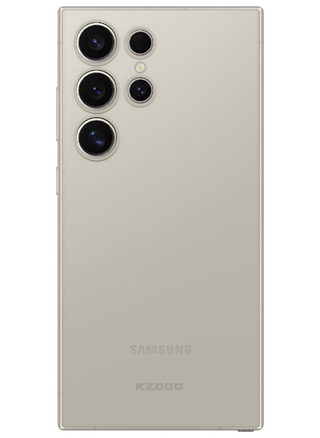 KZDOO - Samsung Galaxy S24 Ultra Case Slim Thin Air Skin Full Coverage Protective Case Sturdy Durable Thin Case Drop Protection Case Cover Transparent White - Image 1
