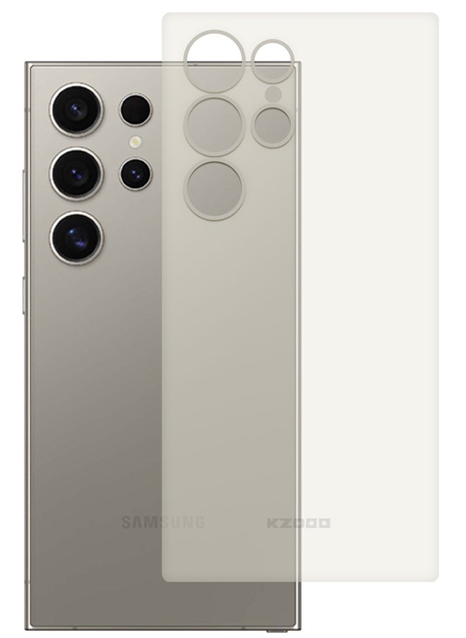 KZDOO - Samsung Galaxy S24 Ultra Case Slim Thin Air Skin Full Coverage Protective Case Sturdy Durable Thin Case Drop Protection Case Cover Transparent White - Image 1