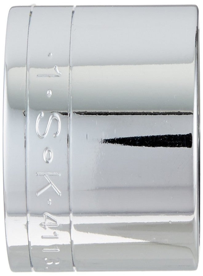 SK Hand Tool 41132 1/2 in. Drive 6 Point Fractional Standard Chrome Socket €œ 1 in, Cold Forged Steel Socket with SuperKrome Finish, Made\u00 - Image 4