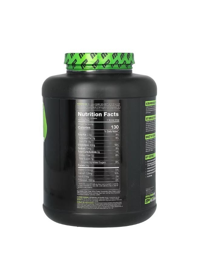 ماسل فارم Combat 100% Whey Protein Vanilla 5 lbs 2240 g - Image 2