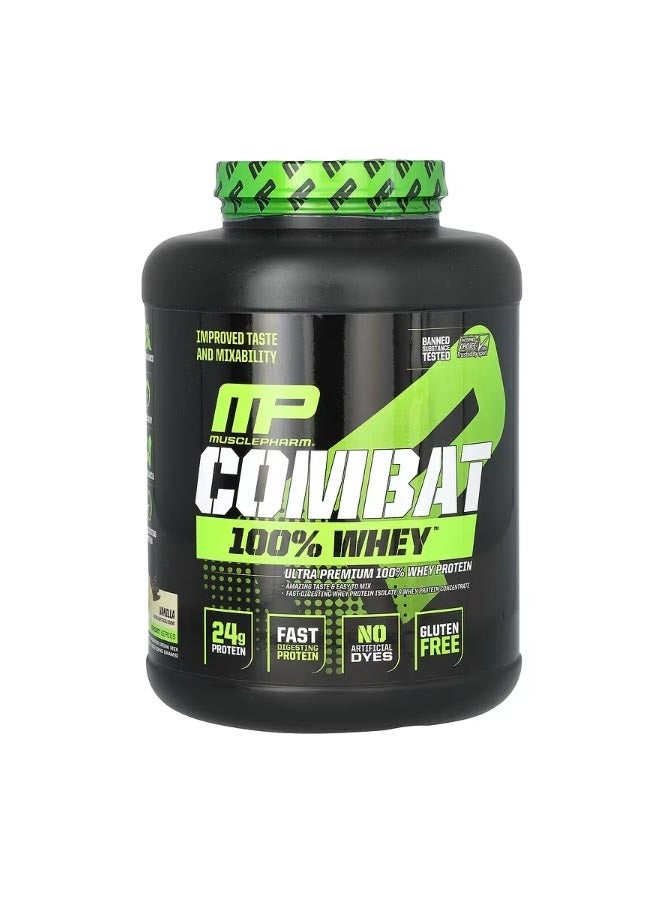 ماسل فارم Combat 100% Whey Protein Vanilla 5 lbs 2240 g - Image 1