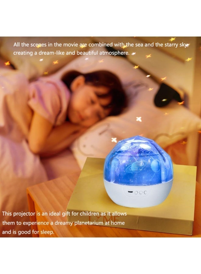 Galaxy Star Projector Night Light – Romantic Bedroom Decor Lamp with 8 Colors, 360° Rotation, Remote Control – Gift for Kids & Couples - Image 2