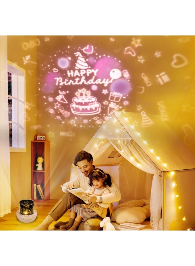 Galaxy Star Projector Night Light – Romantic Bedroom Decor Lamp with 8 Colors, 360° Rotation, Remote Control – Gift for Kids & Couples - Image 4
