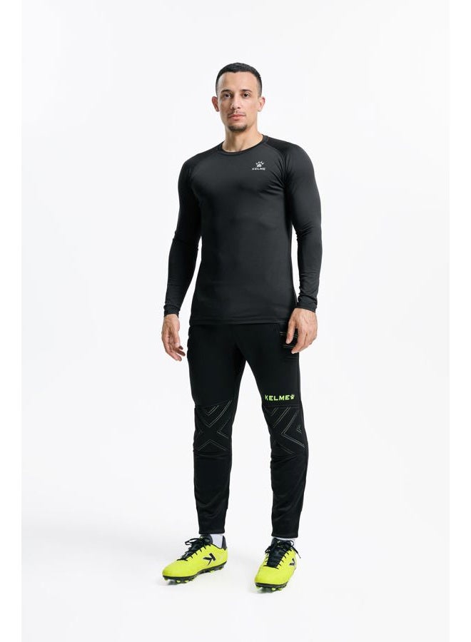 KELME سروال حارس مرمى، سروال حارس مرمى مبطن، سروال Paintball كبير أسود أخضر - Image 3