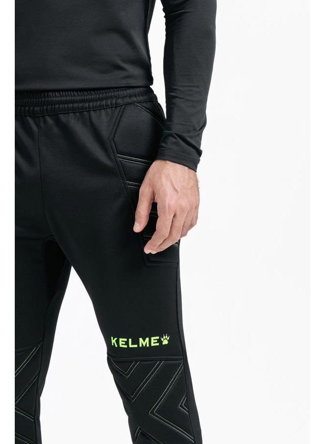 KELME سروال حارس مرمى، سروال حارس مرمى مبطن، سروال Paintball كبير أسود أخضر - Image 4