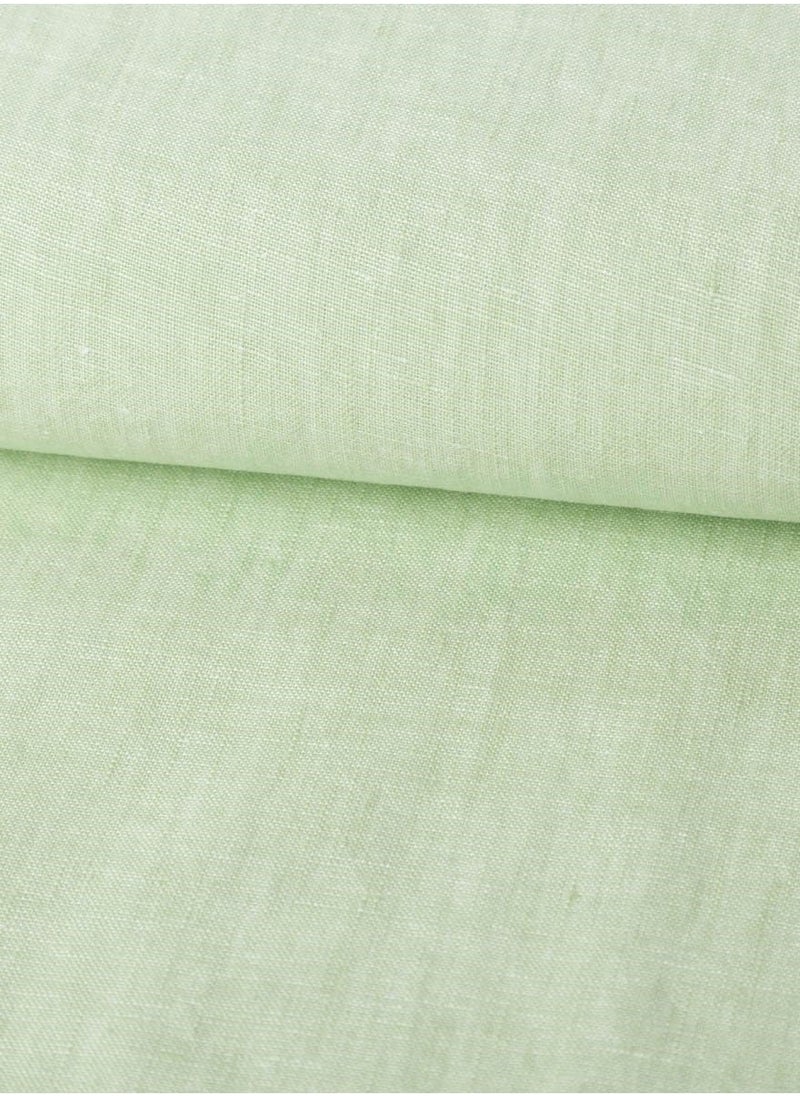 JewelOnPalette 100% Pure Linen Fabric, 58" Wide Linen Material for Cut by The Yard for Dress, Blouse, Shirt, Craft and Embroidery - Light Pistachio  - Image 2